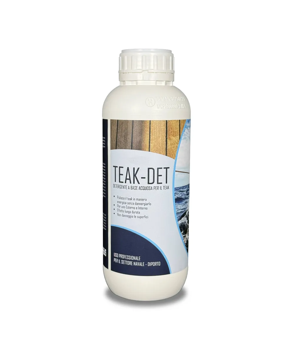 Teak Splendente Senza Carteggiare? TEAK-DET Detergente!