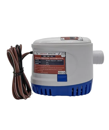 Pompa Sentina 12V Automatica - 1100 GPM | Anti-Allagamento
