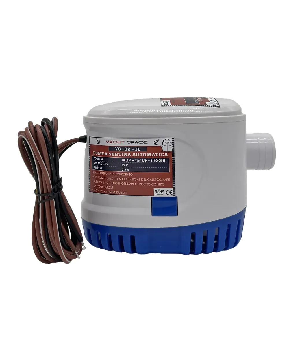 Pompa Sentina 12V Automatica - 1100 GPM | Anti-Allagamento