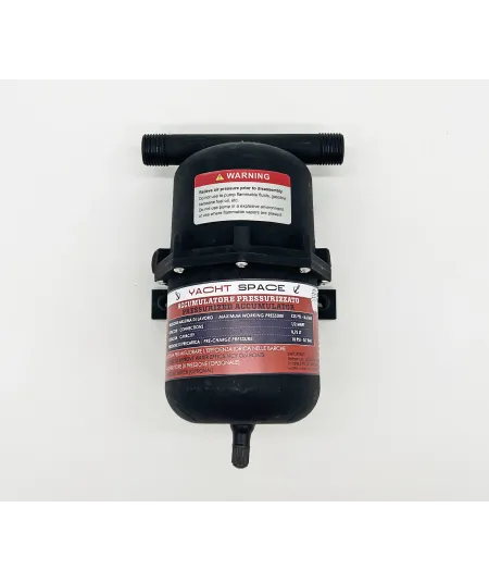 0.75L accumulator tank – stabilizes water pressure.